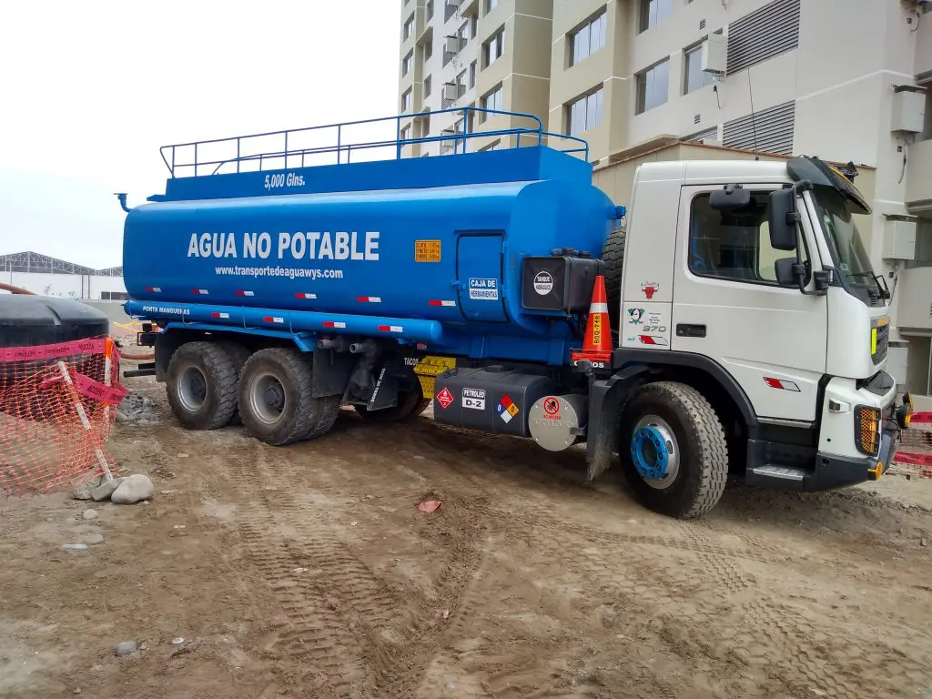 Tipos de agua en obras de construcción